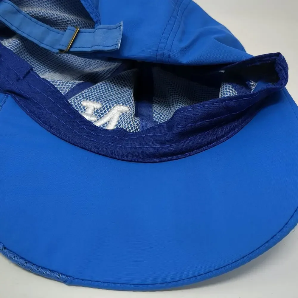 Blue NY Logo Baseball Cap OSFM Mesh Side Panels Adjustable Strapback Sport Hat